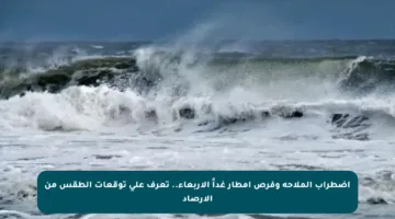 اضطراب الملاحة وفرص أمطار غداً الأربعاء.. تعرف على توقعات الطقس من الأرصاد